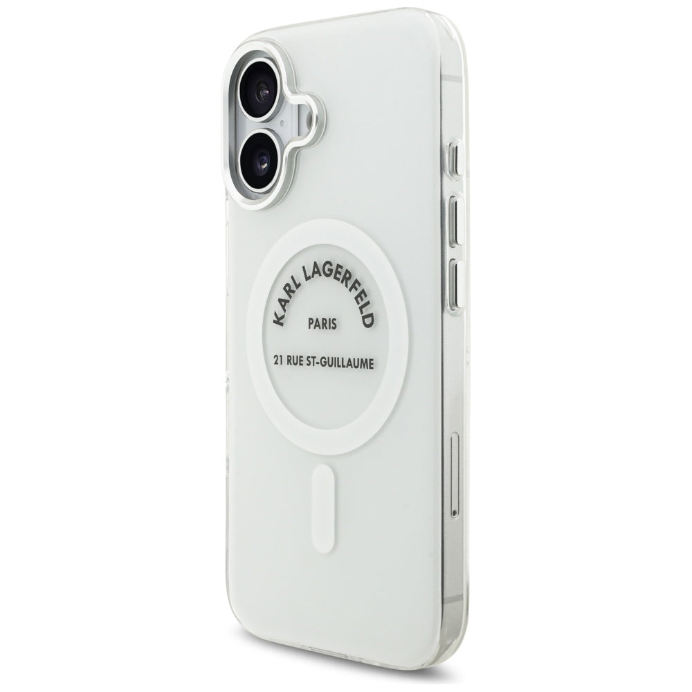 MagSafe-kotelo Apple iPhone 17:lle, Karl Lagerfeld, IML Logo RSG, Läpinäkyvä