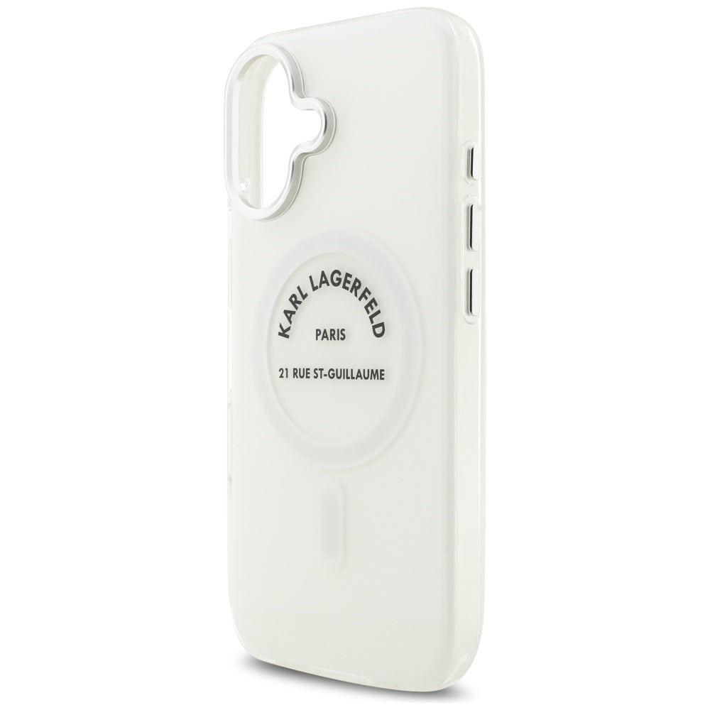 MagSafe-kotelo Apple iPhone 17:lle, Karl Lagerfeld, IML Logo RSG, Läpinäkyvä