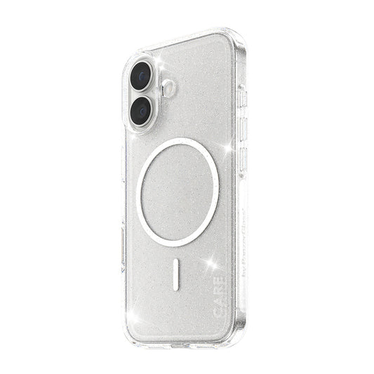 MagSafe-kotelo Apple iPhone 17:lle, PanzerGlass, Care Urban Explorer Star Lit, Valkoinen Läpinäkyvä