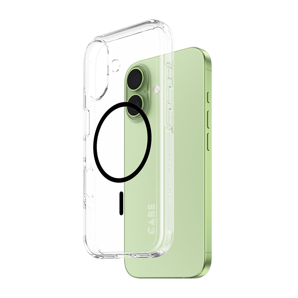 MagSafe-kotelo Apple iPhone 17:lle, PanzerGlass, Care Urban Explorer, Musta Läpinäkyvä