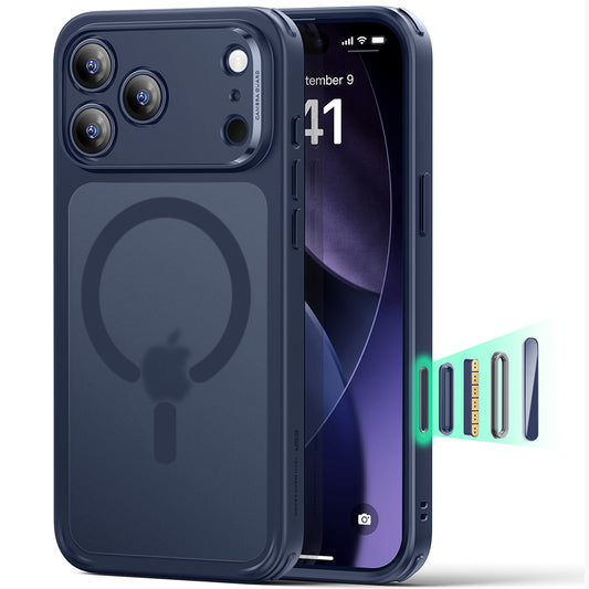 MagSafe-kotelo Apple iPhone 17 Prolle, ESR, Classic Hybrid, Satinoitu Sininen