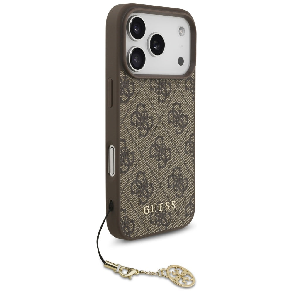 MagSafe-kotelo Apple iPhone 17 Prolle, Guess, 4G Charm Cradle, Ruskea
