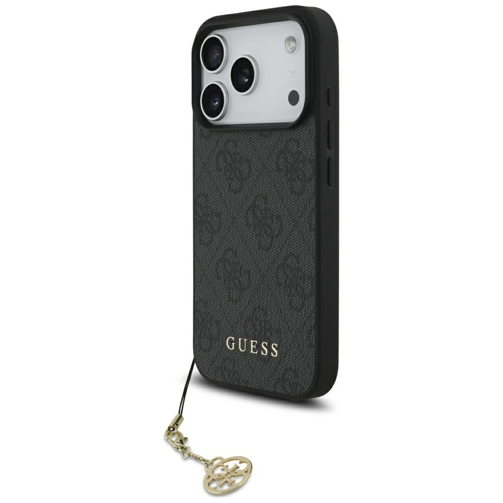 MagSafe-kotelo Apple iPhone 17 Prolle, Guess, 4G Charm Cradle, Musta