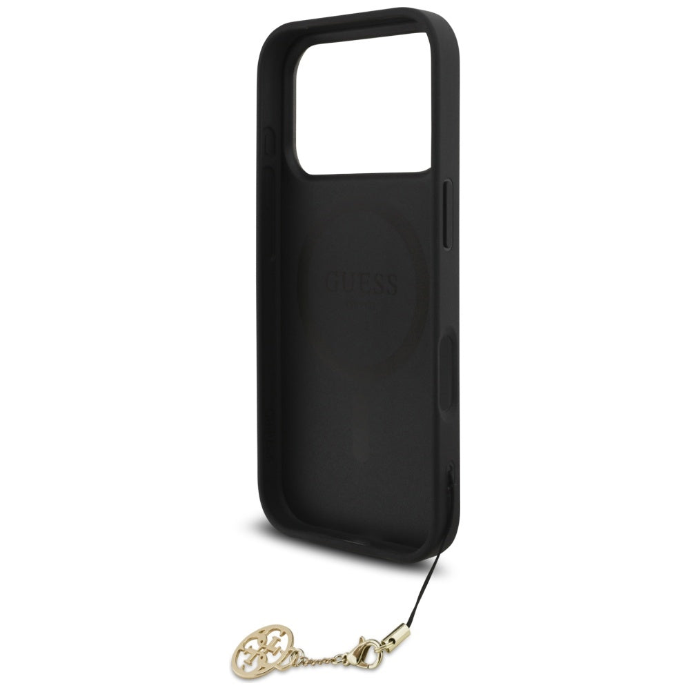 MagSafe-kotelo Apple iPhone 17 Prolle, Guess, 4G Charm Cradle, Musta