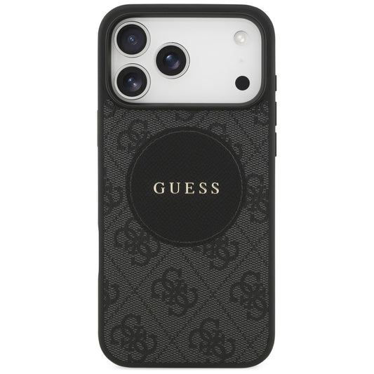 MagSafe-kotelo Apple iPhone 17 Prolle, Guess, 4G Circle Classic Logo, Musta
