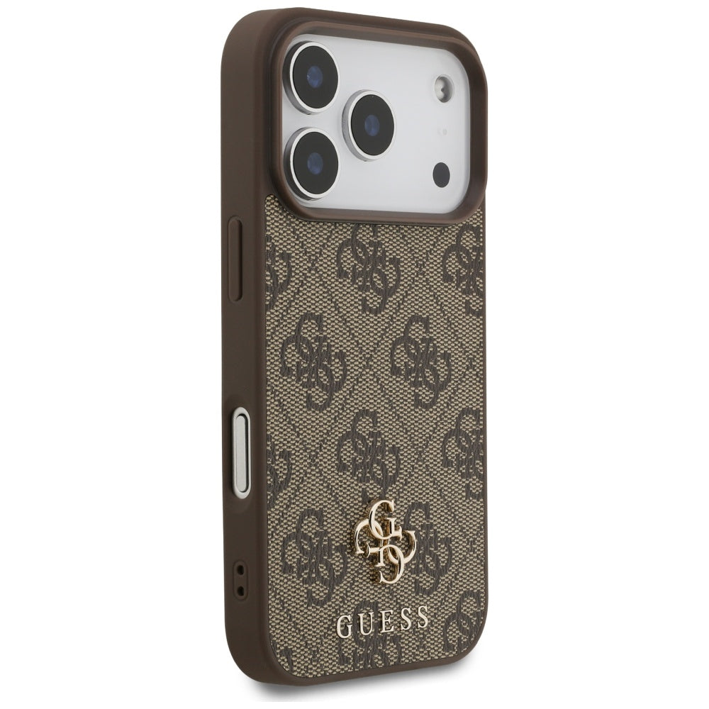MagSafe-kotelo Apple iPhone 17 Prolle, Guess, 4G Small and Classic Logo, Ruskea