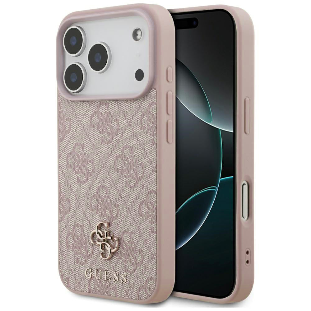MagSafe-kotelo Apple iPhone 17 Prolle, Guess, 4G Small and Classic Logo, Pinkki