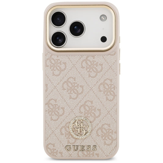 MagSafe-kotelo Apple iPhone 17 Prolle, Guess, 4G Strass -logo, Pinkki