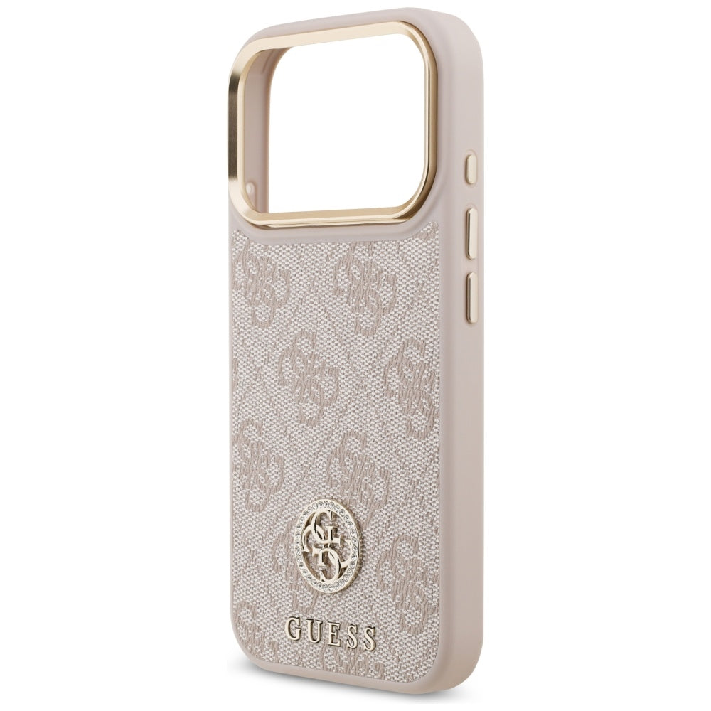 MagSafe-kotelo Apple iPhone 17 Prolle, Guess, 4G Strass -logo, Pinkki