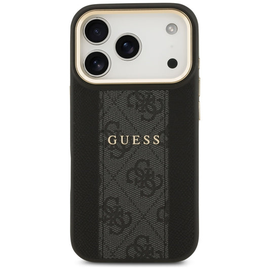 MagSafe-kotelo Apple iPhone 17 Prolle, Guess, 4G Stripe, Musta