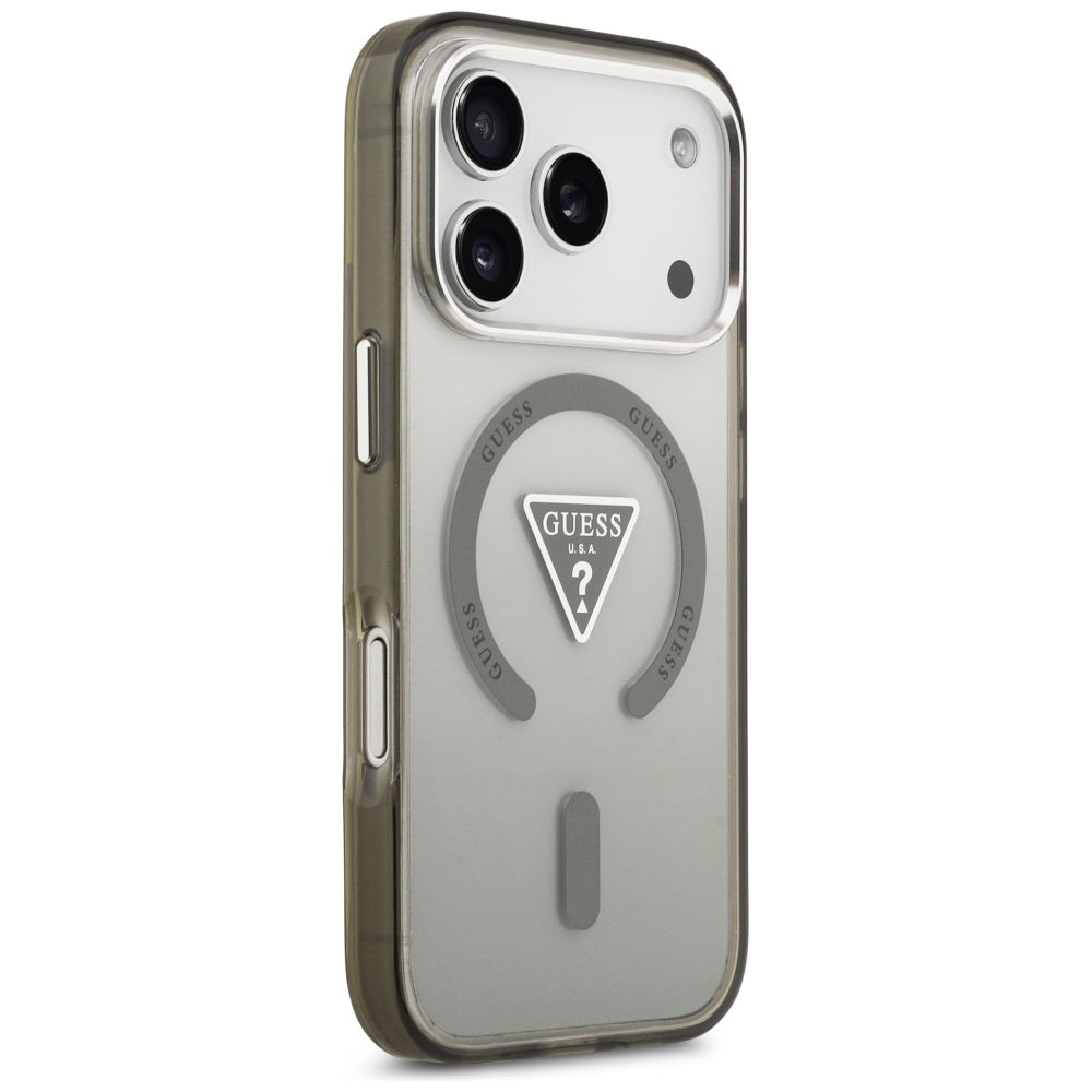 MagSafe-kotelo Apple iPhone 17 Prolle, Guess, IML Gradient Triangle -logo, Khaki