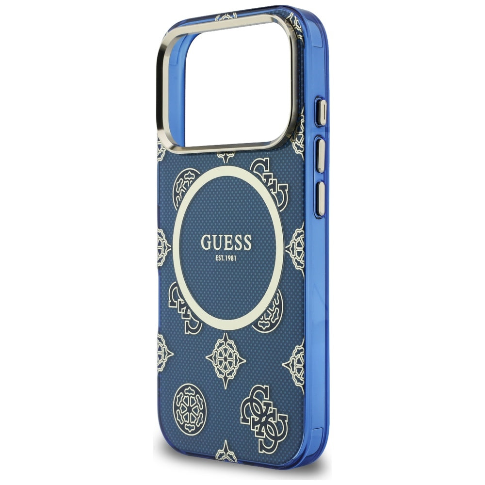 MagSafe-kotelo Apple iPhone 17 Prolle, Guess, IML Peony Dot, Sininen