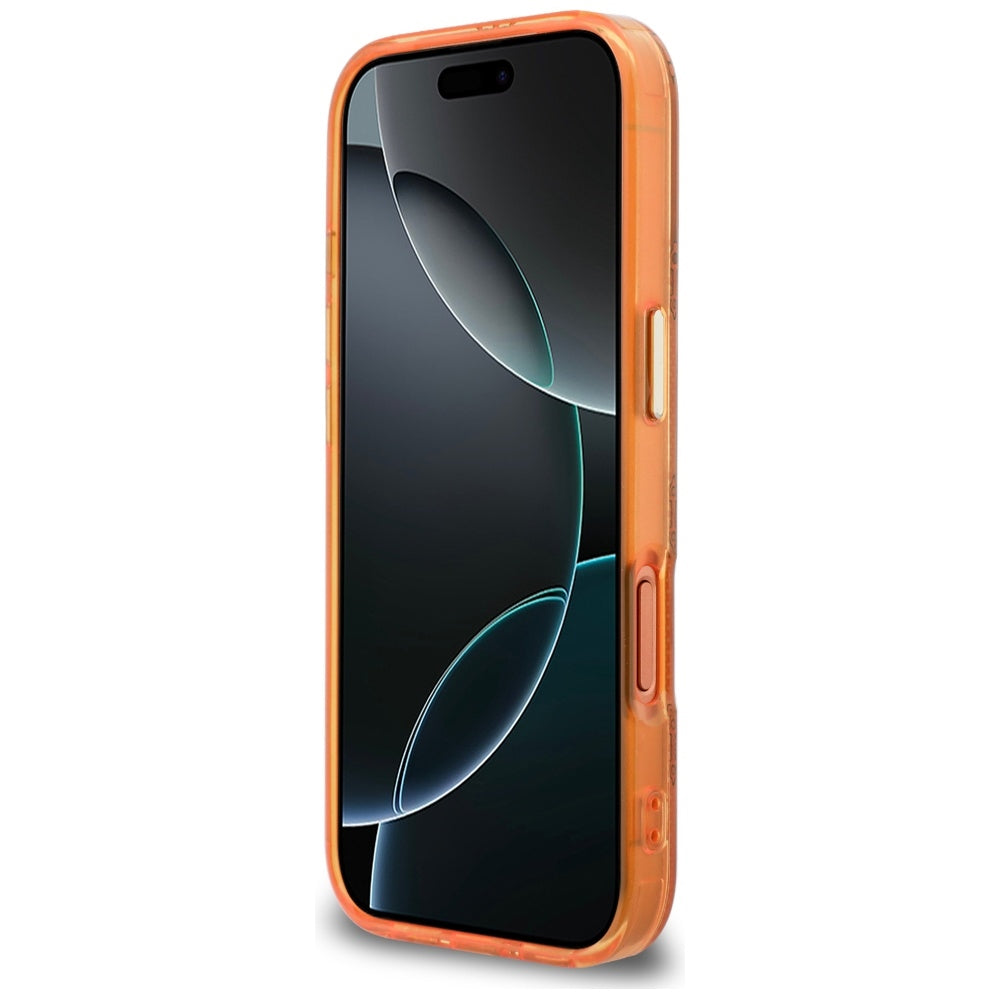 MagSafe-kotelo Apple iPhone 17 Prolle, Guess, IML Peony Dot, Oranssi
