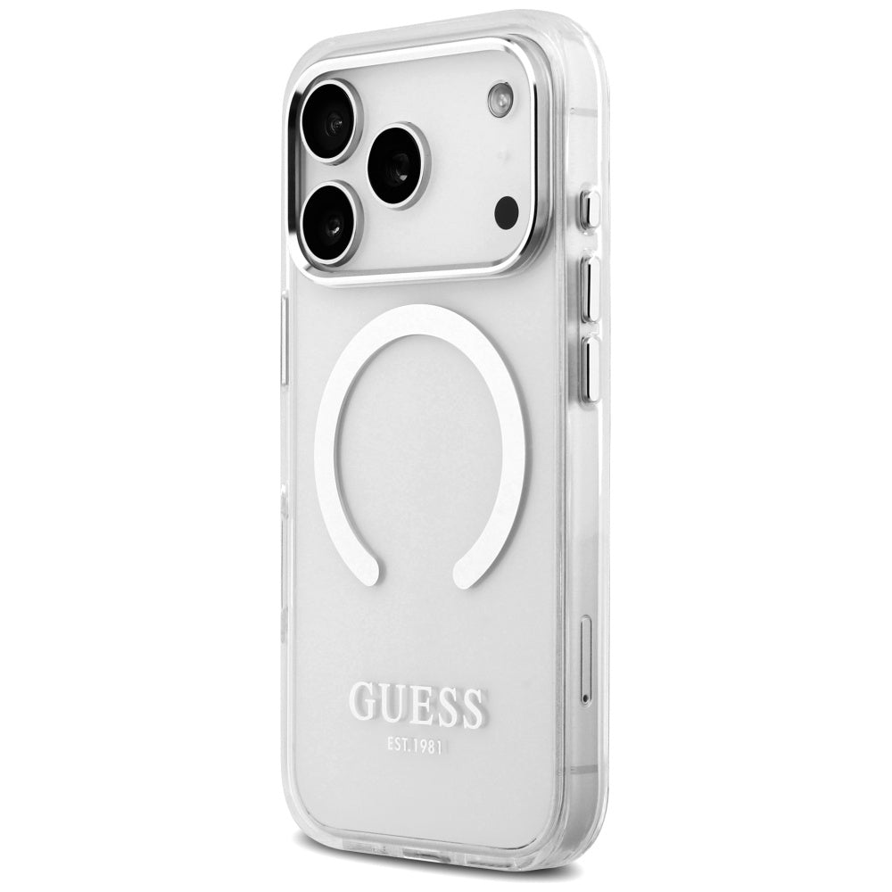 MagSafe-kotelo Apple iPhone 17 Prolle, Guess, Metal Outline, Hopea
