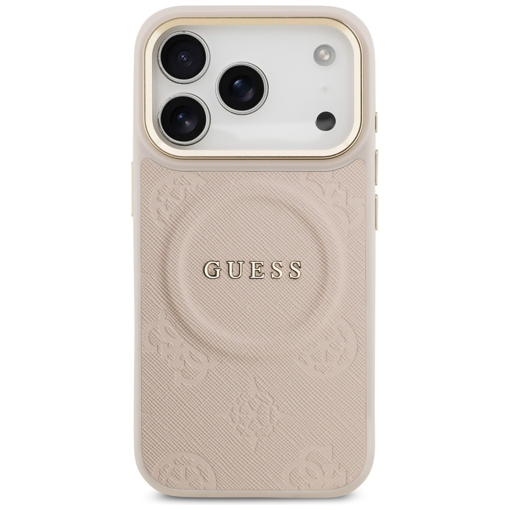 MagSafe-kotelo Apple iPhone 17 Prolle, Guess, Peony Hot Stamp, Pinkki