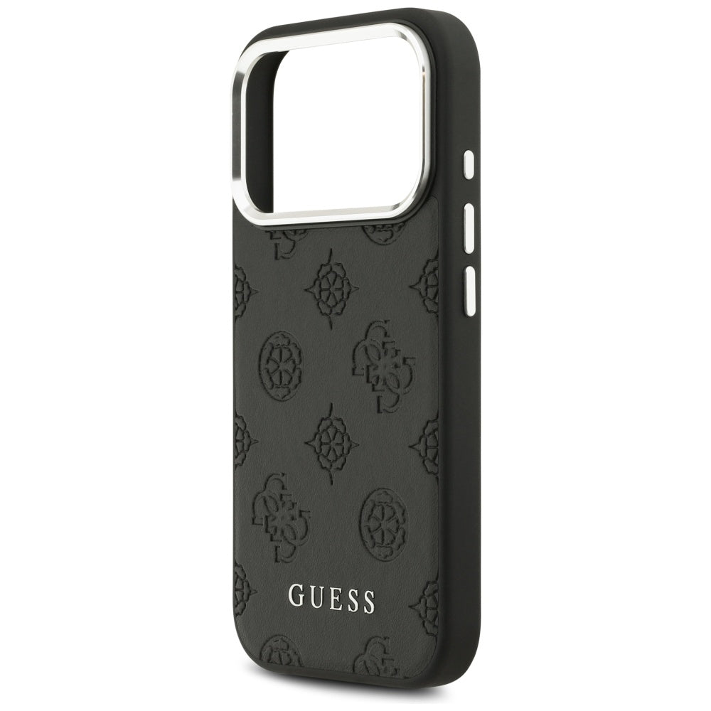 MagSafe-kotelo Apple iPhone 17 Prolle, Guess, Peony Hot Stamp Script, Musta