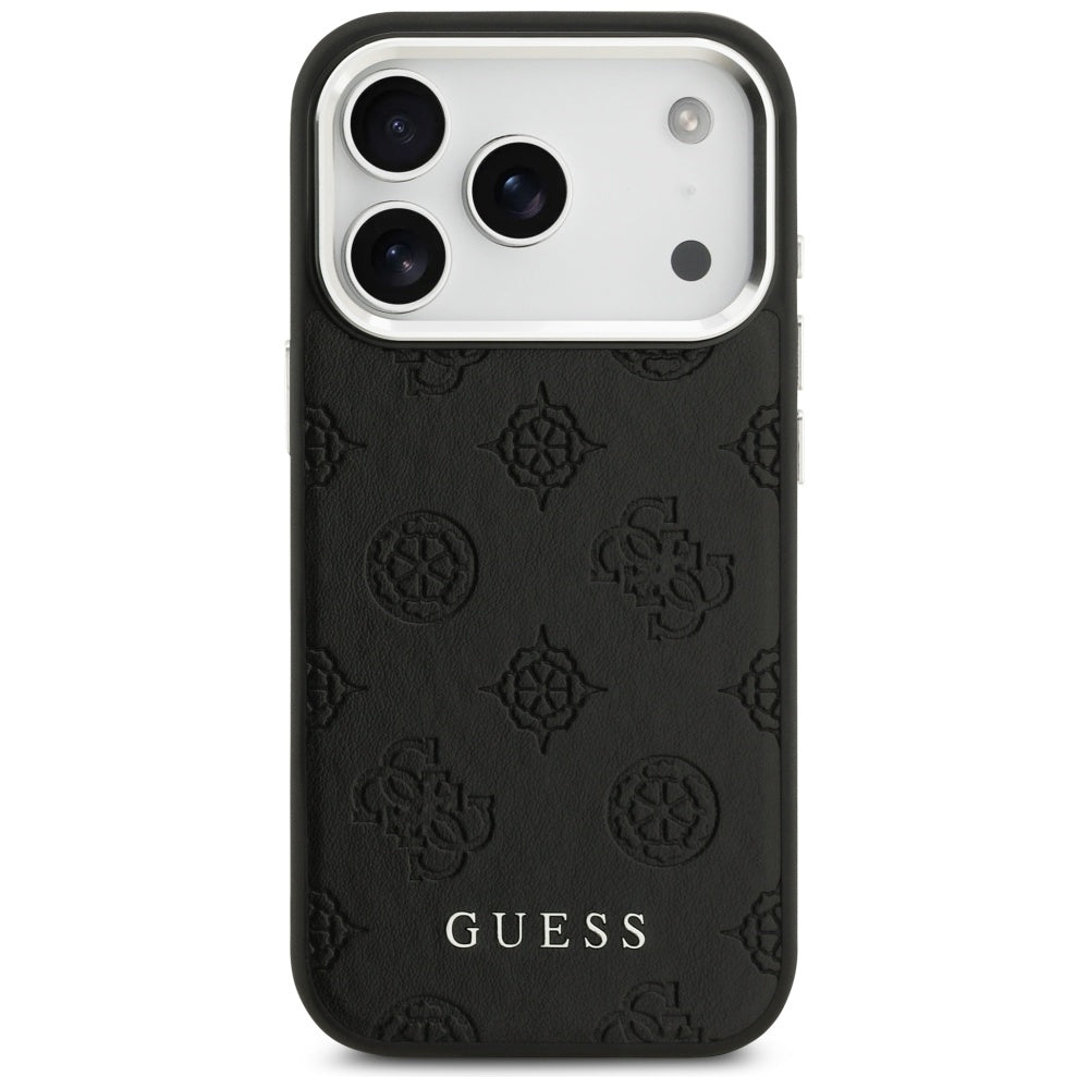 MagSafe-kotelo Apple iPhone 17 Prolle, Guess, Peony Hot Stamp Script, Musta