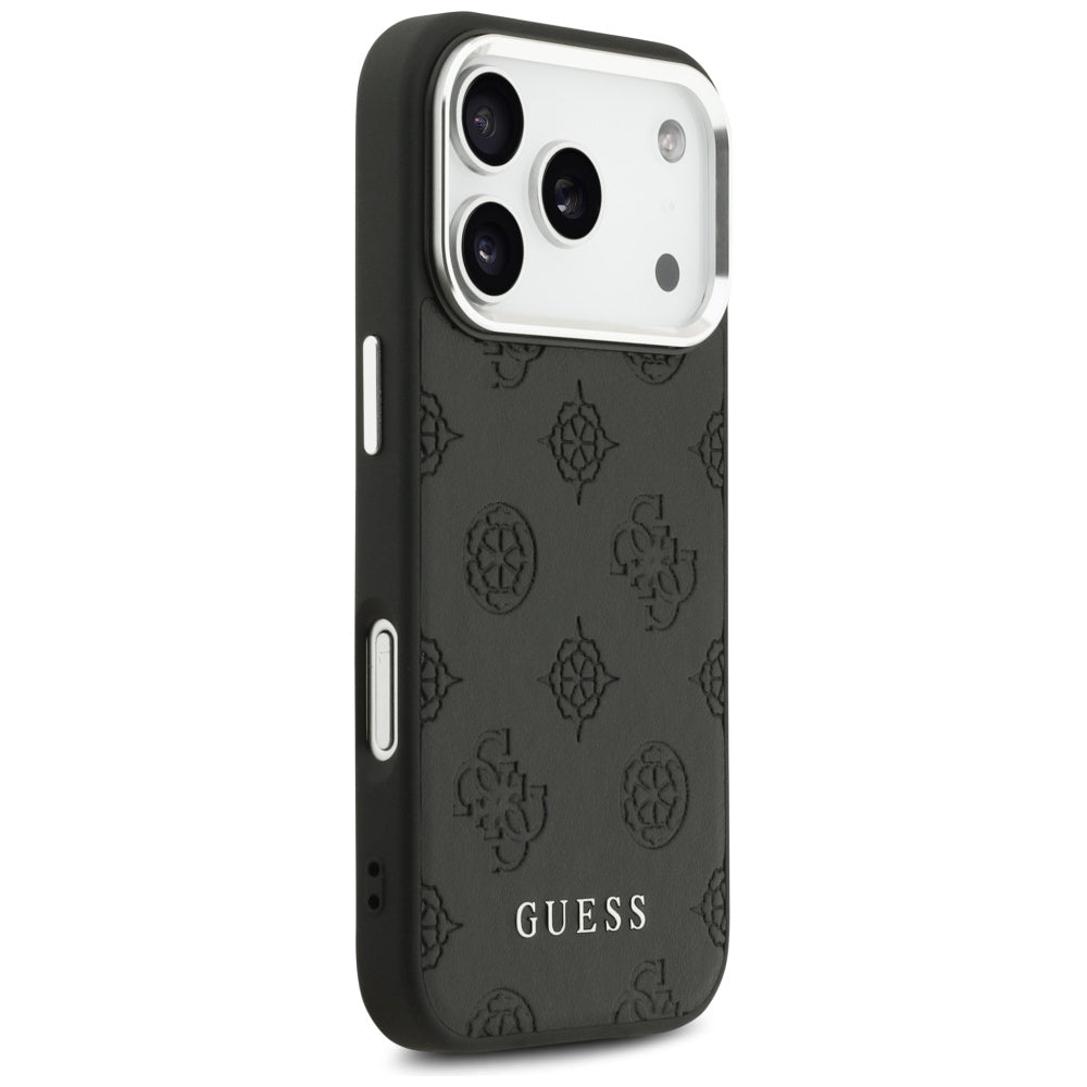 MagSafe-kotelo Apple iPhone 17 Prolle, Guess, Peony Hot Stamp Script, Musta
