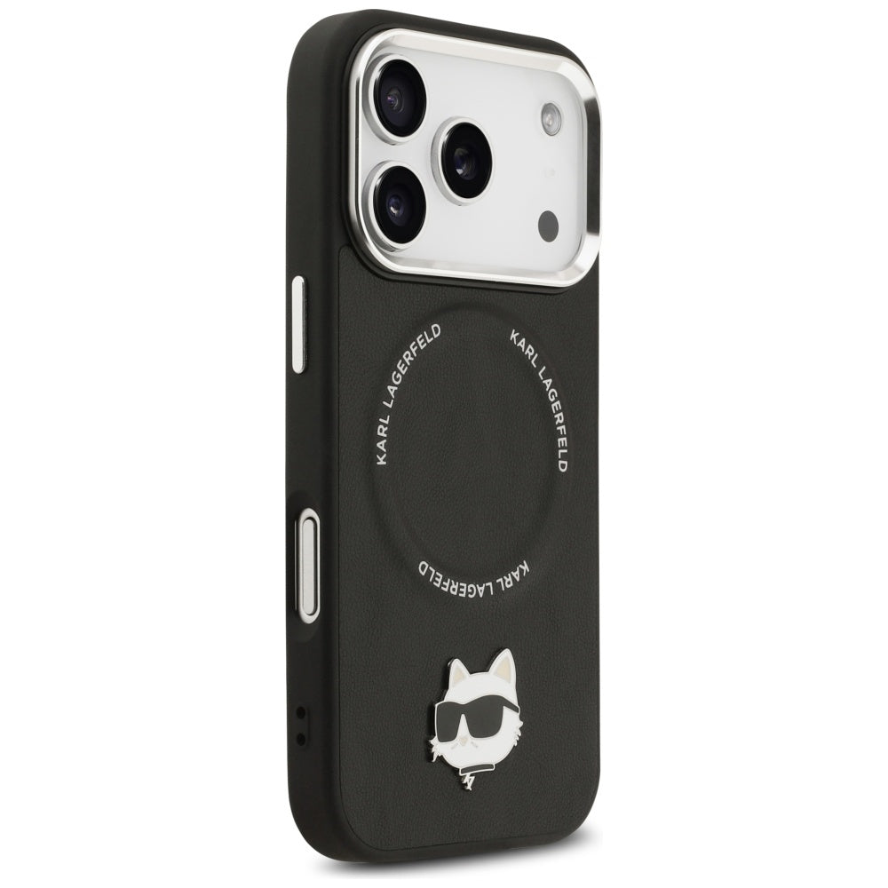 MagSafe-kotelo Apple iPhone 17 Prolle, Karl Lagerfeld, Choupette Pin, Musta