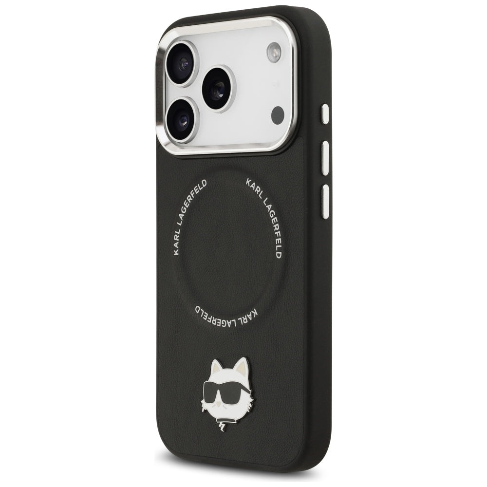 MagSafe-kotelo Apple iPhone 17 Prolle, Karl Lagerfeld, Choupette Pin, Musta