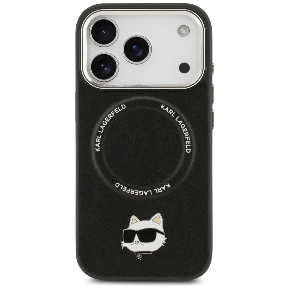 MagSafe-kotelo Apple iPhone 17 Prolle, Karl Lagerfeld, Choupette Pin, Musta