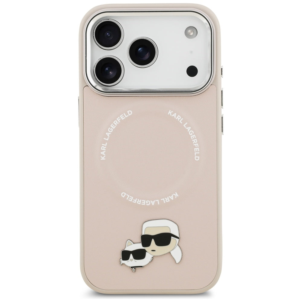 MagSafe-kotelo Apple iPhone 17 Prolle, Karl Lagerfeld, Karl & Choupette Pins, Pinkki