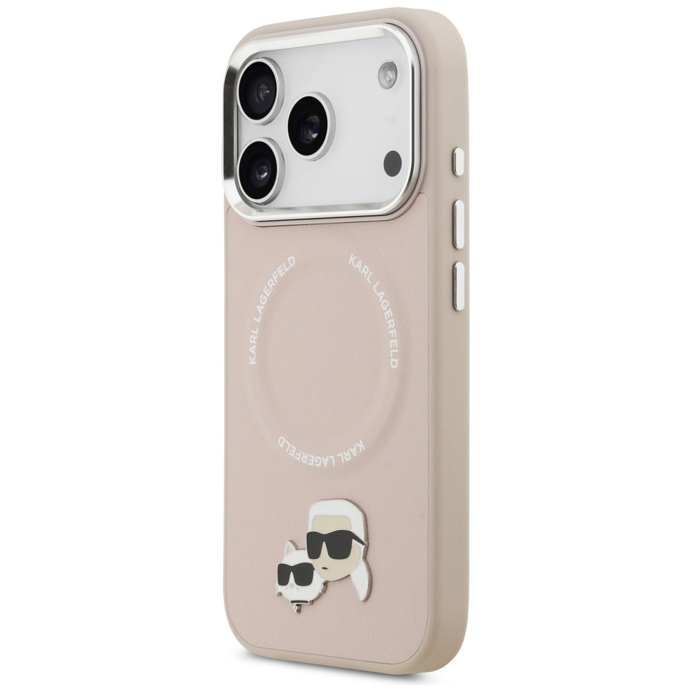MagSafe-kotelo Apple iPhone 17 Prolle, Karl Lagerfeld, Karl & Choupette Pins, Pinkki