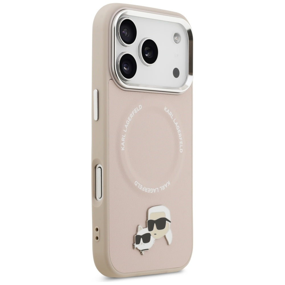 MagSafe-kotelo Apple iPhone 17 Prolle, Karl Lagerfeld, Karl & Choupette Pins, Pinkki