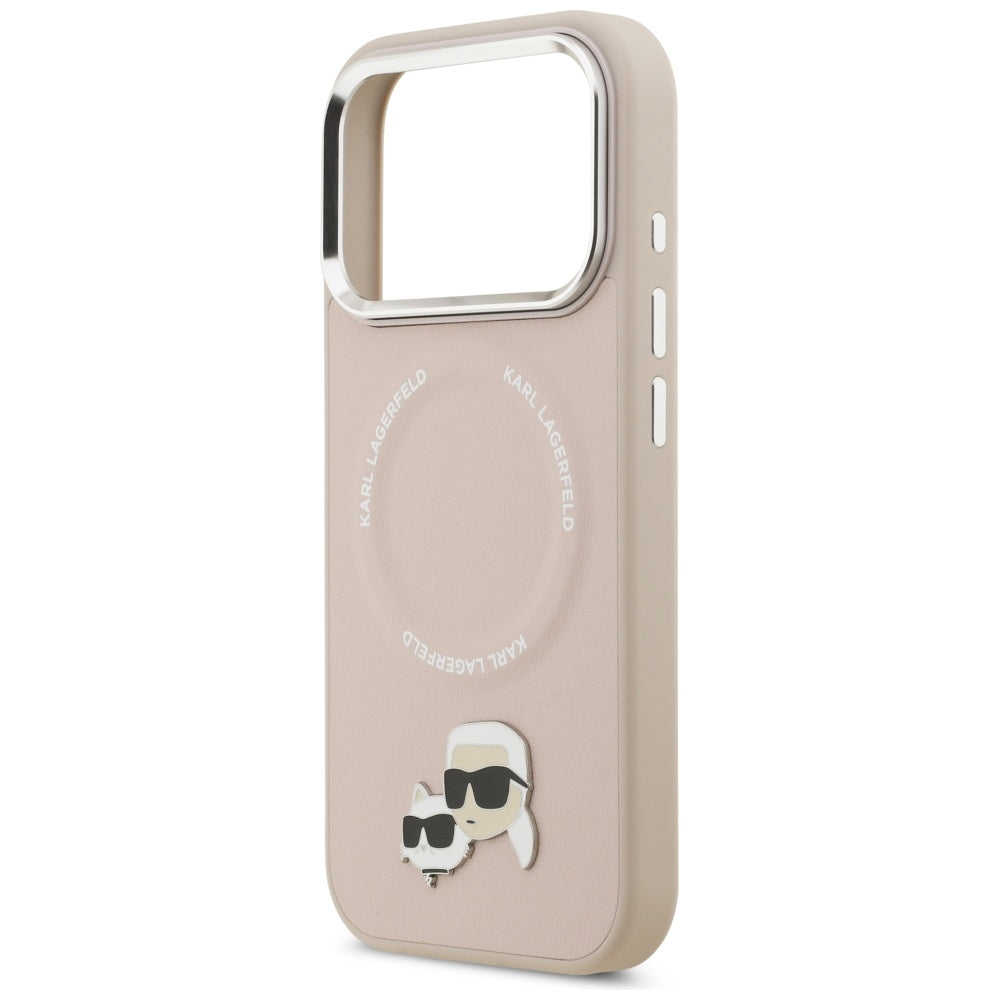 MagSafe-kotelo Apple iPhone 17 Prolle, Karl Lagerfeld, Karl & Choupette Pins, Pinkki