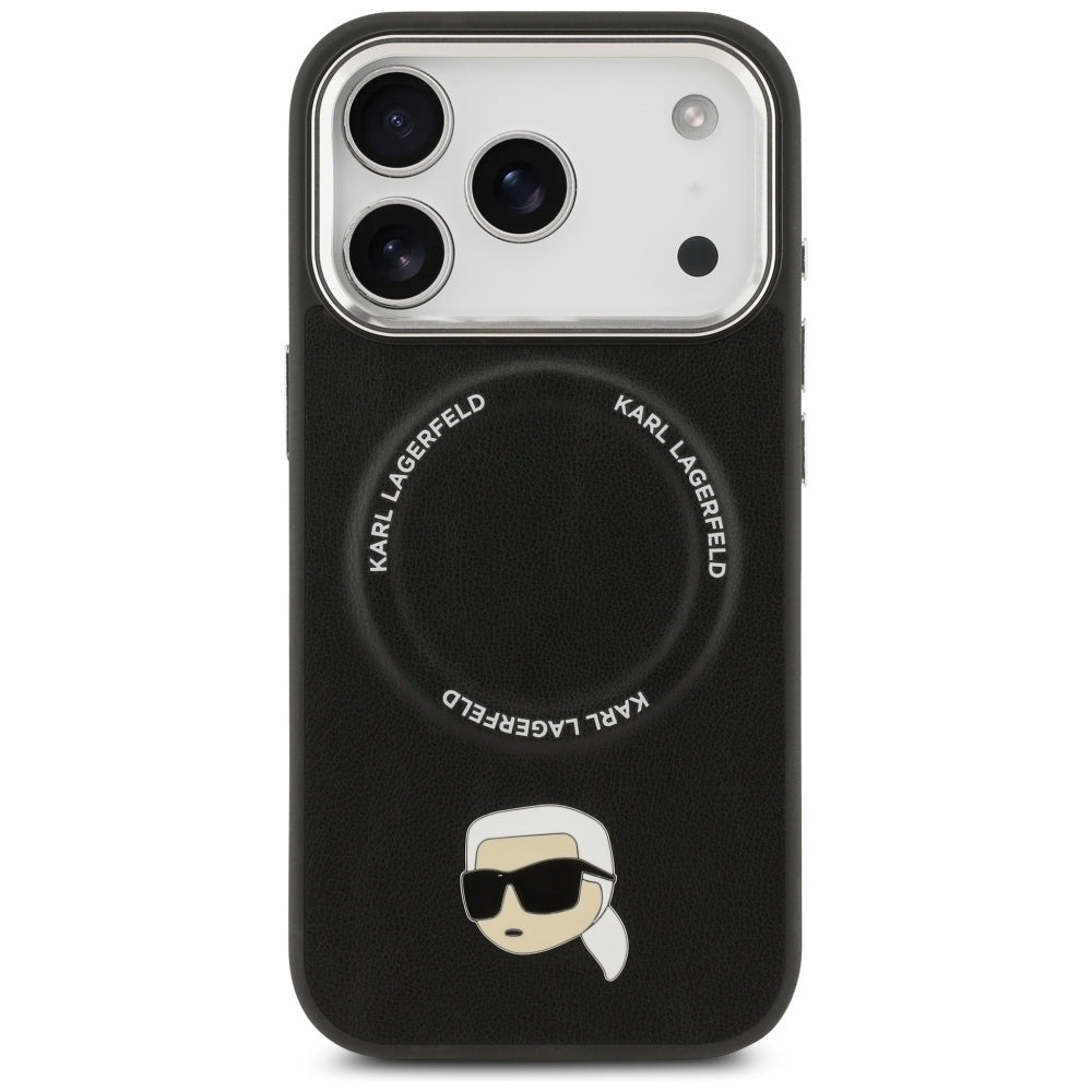 MagSafe-kotelo Apple iPhone 17 Prolle, Karl Lagerfeld, Karl Pin, Musta