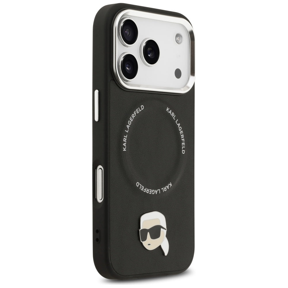 MagSafe-kotelo Apple iPhone 17 Prolle, Karl Lagerfeld, Karl Pin, Musta