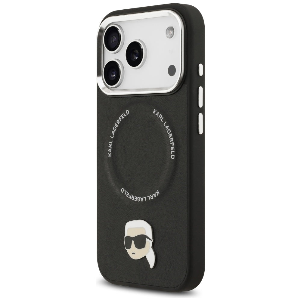 MagSafe-kotelo Apple iPhone 17 Prolle, Karl Lagerfeld, Karl Pin, Musta