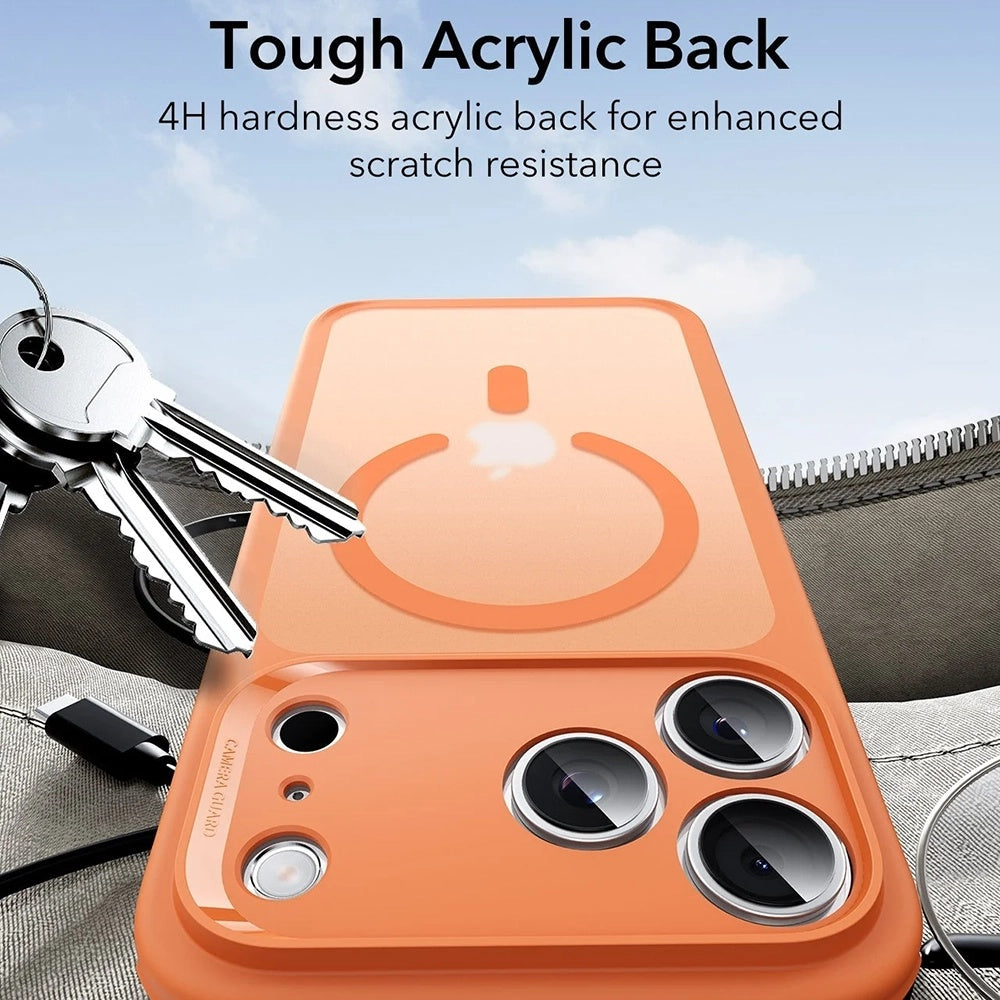 MagSafe Case for Apple iPhone 17 Pro Max, ESR, Classic Hybrid Slide, Satin Orange