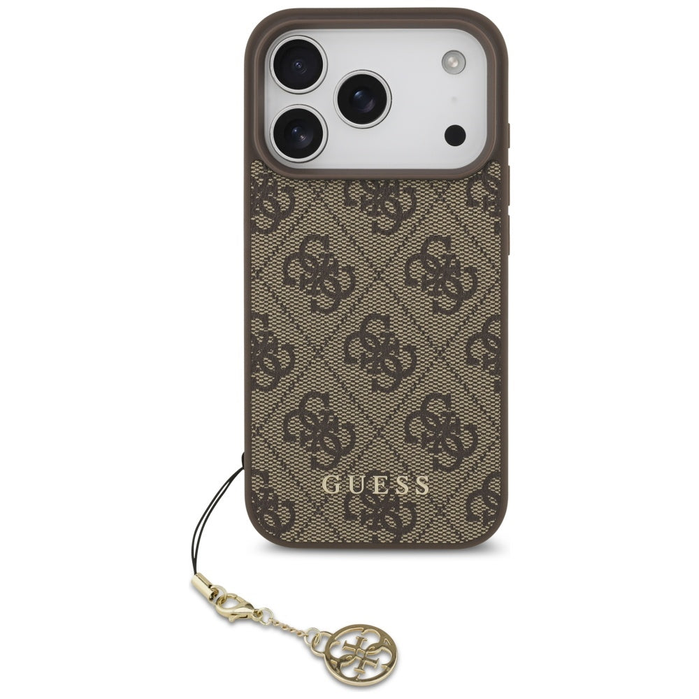 MagSafe-kotelo Apple iPhone 17 Pro Maxille, Guess, 4G Charm Cradle, Ruskea