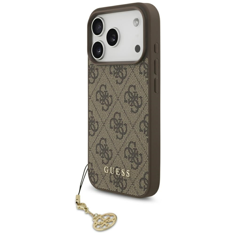 MagSafe-kotelo Apple iPhone 17 Pro Maxille, Guess, 4G Charm Cradle, Ruskea