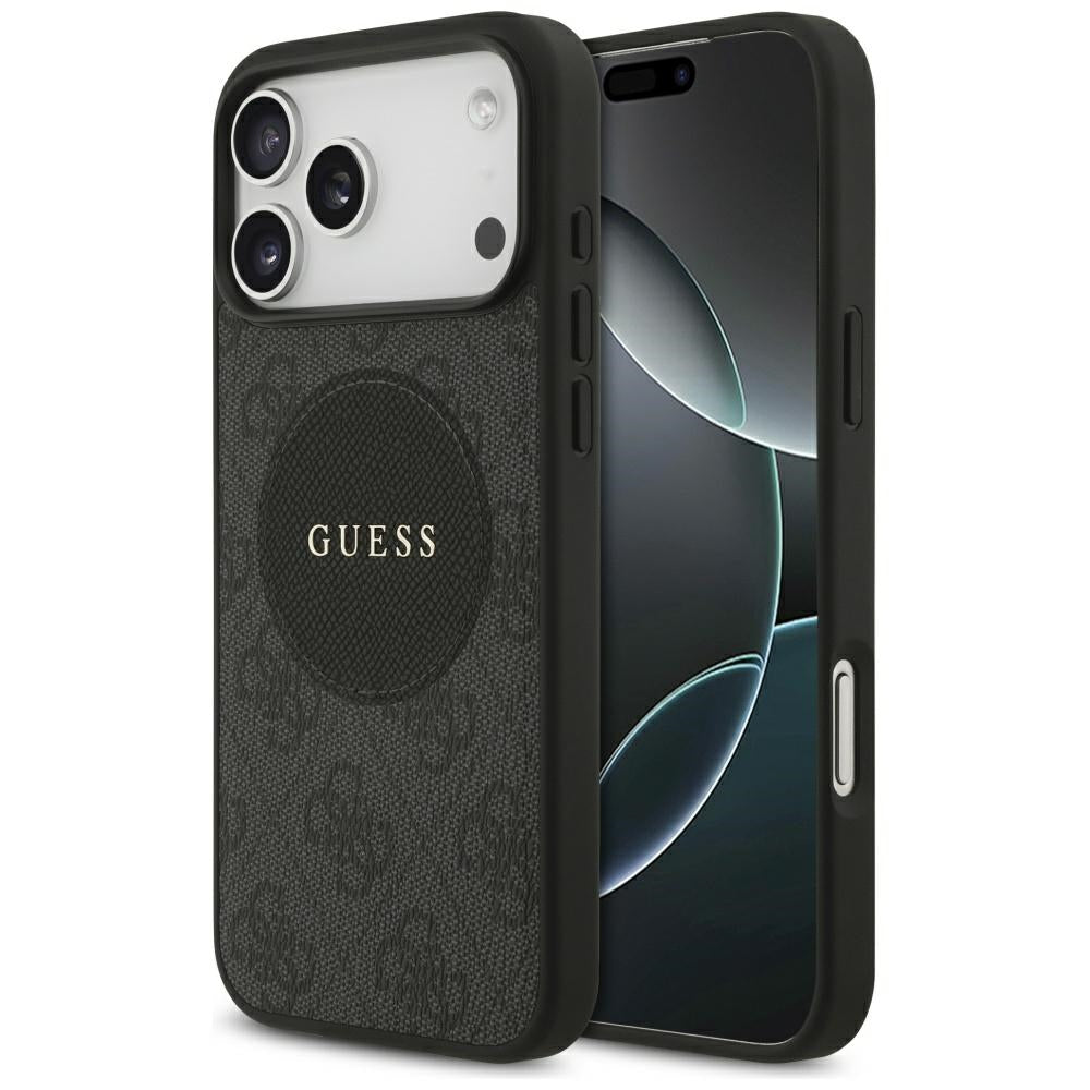 MagSafe-kotelo Apple iPhone 17 Pro Maxille, Guess, 4G Circle Classic Logo, Musta