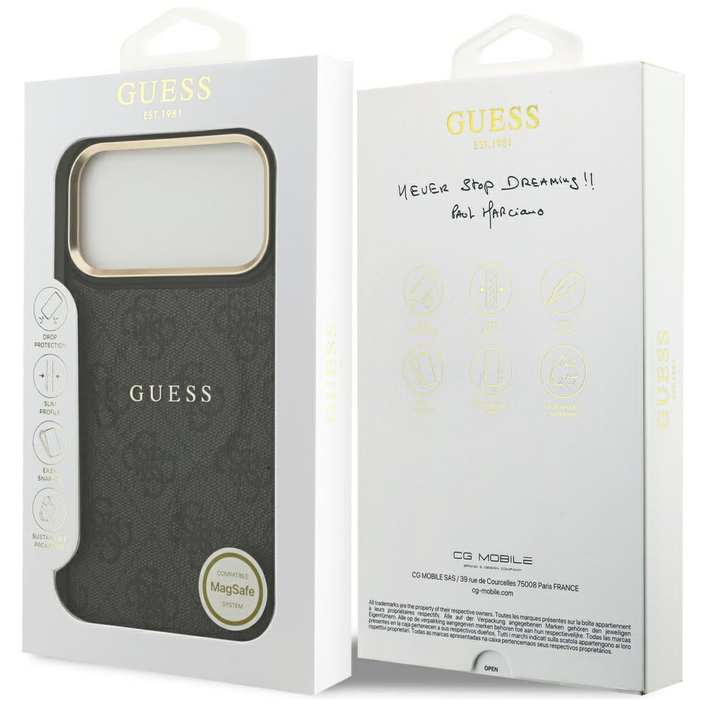 MagSafe-kotelo Apple iPhone 17 Pro Maxille, Guess, 4G Classic, Musta