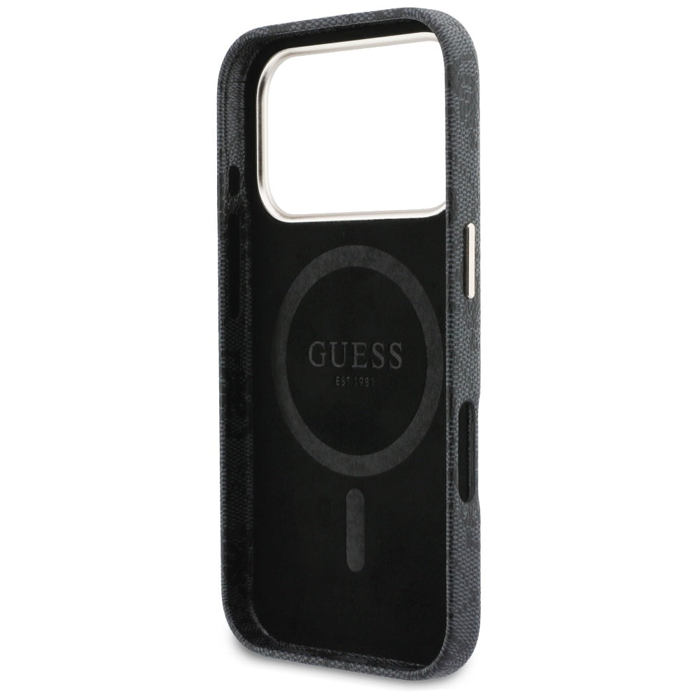 MagSafe-kotelo Apple iPhone 17 Pro Maxille, Guess, 4G Script Logo, Musta