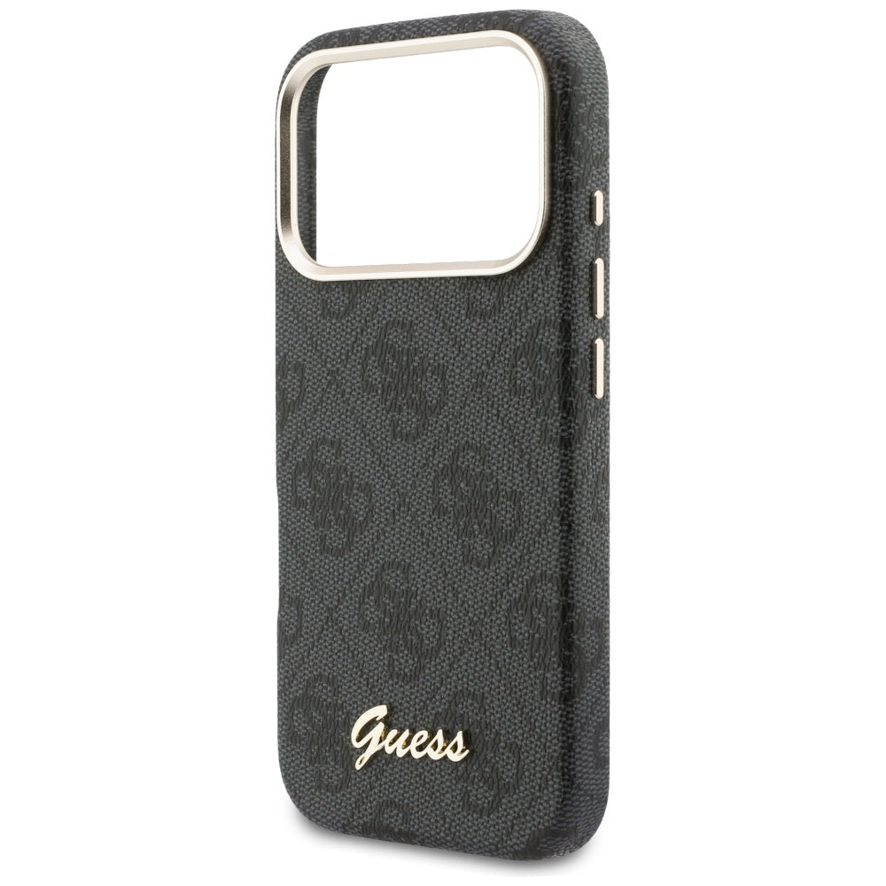 MagSafe-kotelo Apple iPhone 17 Pro Maxille, Guess, 4G Script Logo, Musta