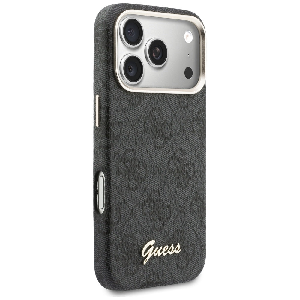 MagSafe-kotelo Apple iPhone 17 Pro Maxille, Guess, 4G Script Logo, Musta