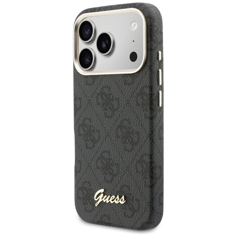 MagSafe-kotelo Apple iPhone 17 Pro Maxille, Guess, 4G Script Logo, Musta