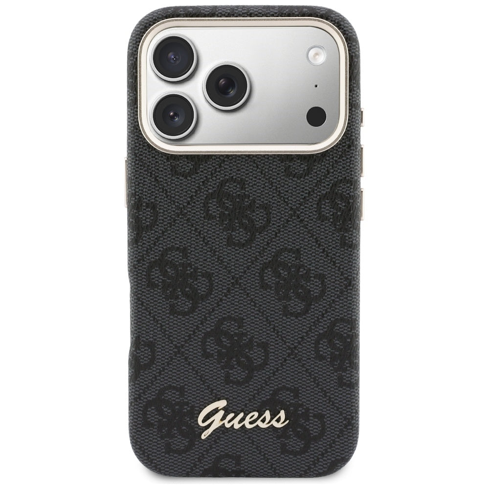 MagSafe-kotelo Apple iPhone 17 Pro Maxille, Guess, 4G Script Logo, Musta