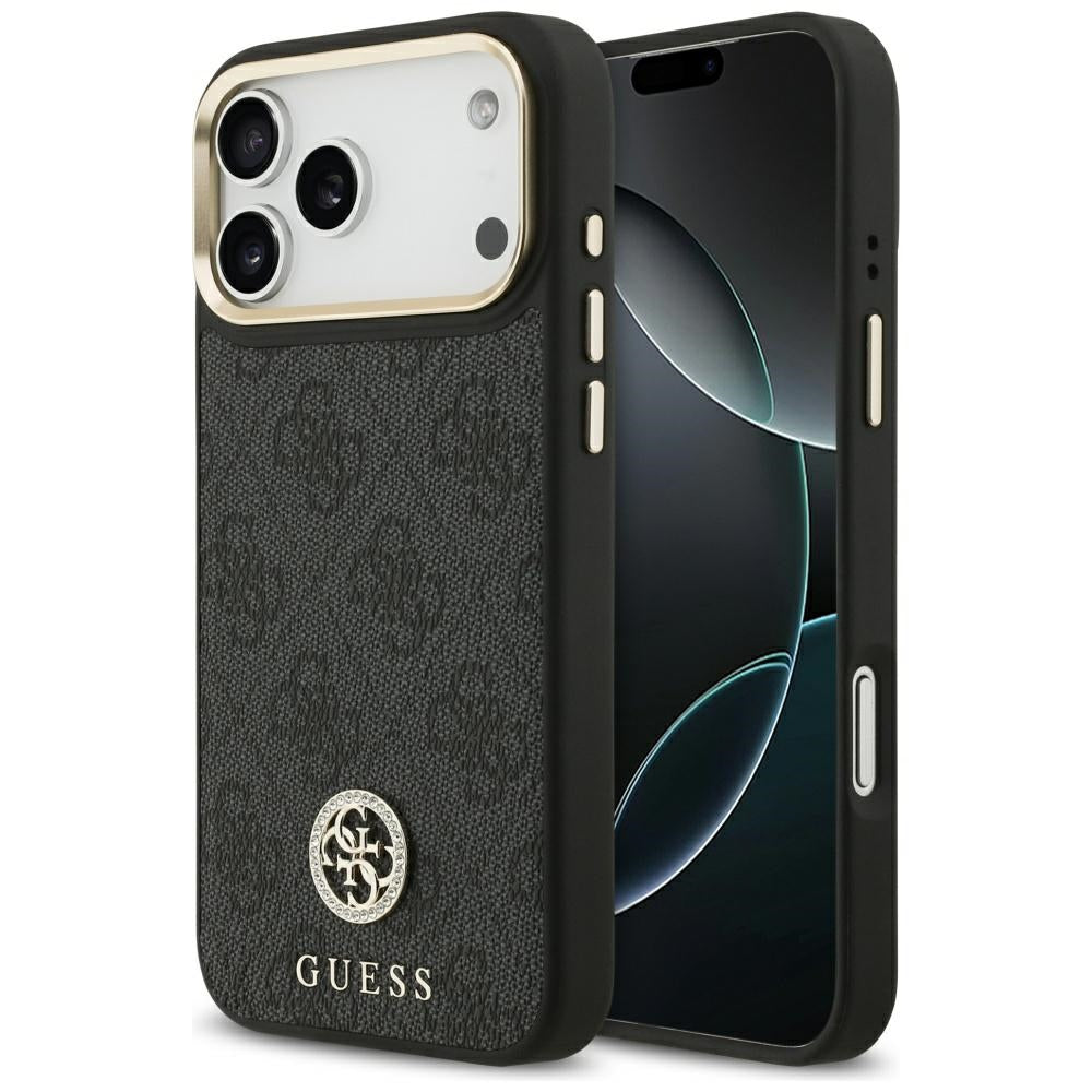 MagSafe-kotelo Apple iPhone 17 Pro Maxille, Guess, 4G Strass -logo, Musta