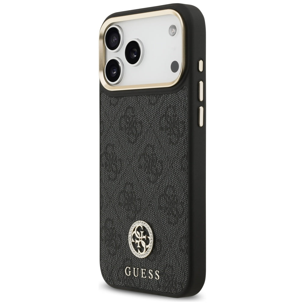 MagSafe-kotelo Apple iPhone 17 Pro Maxille, Guess, 4G Strass -logo, Musta