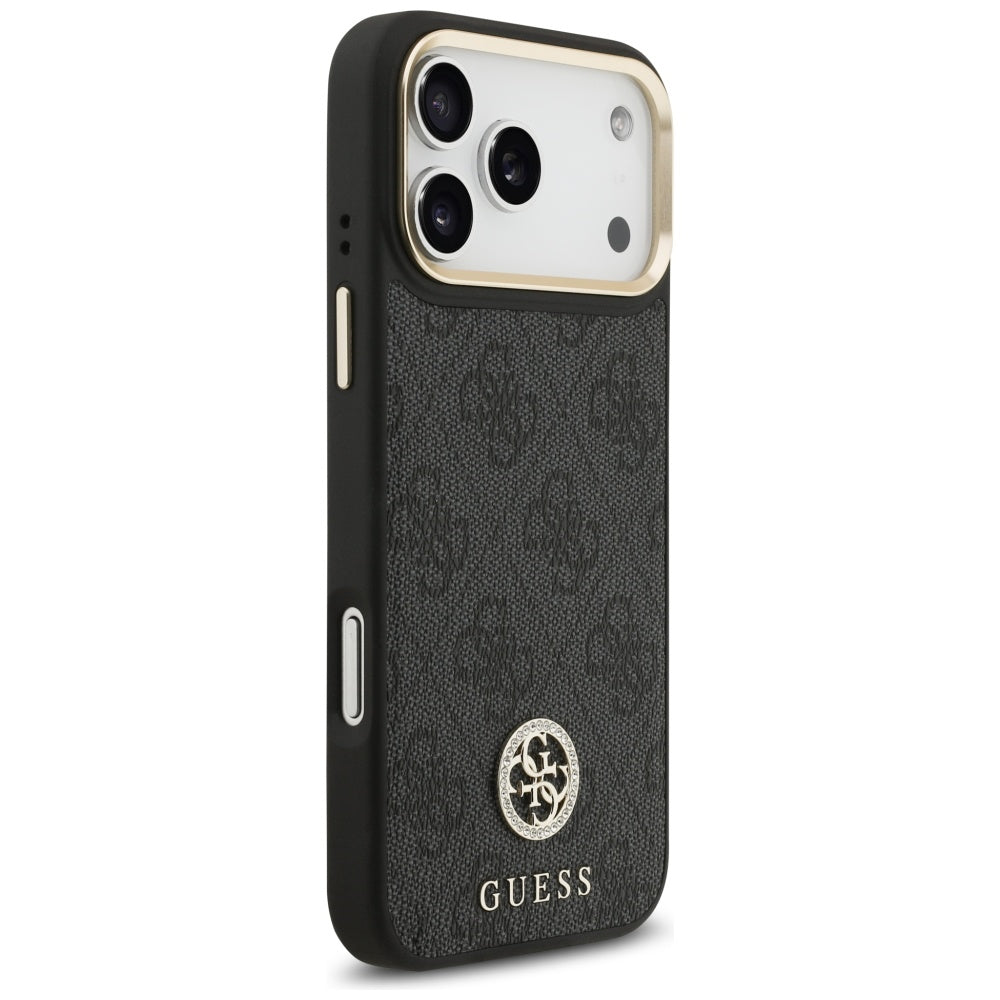 MagSafe-kotelo Apple iPhone 17 Pro Maxille, Guess, 4G Strass -logo, Musta