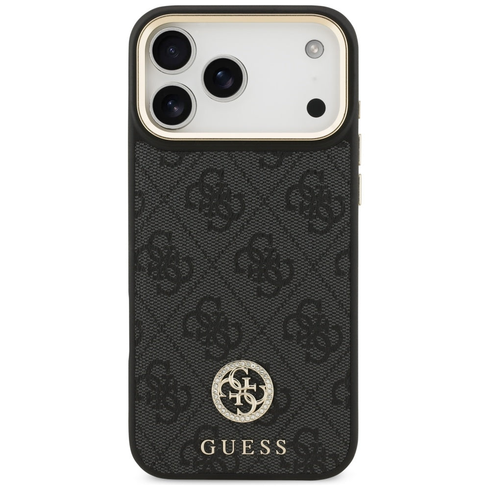 MagSafe-kotelo Apple iPhone 17 Pro Maxille, Guess, 4G Strass -logo, Musta