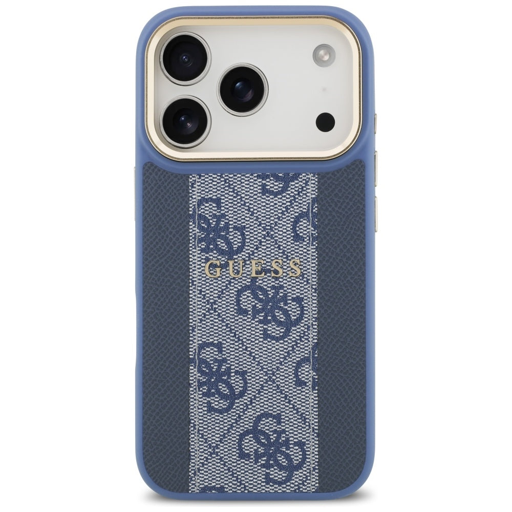 MagSafe Case for Apple iPhone 17 Pro Max, Guess, 4G Stripe, Blue