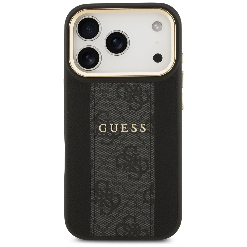 MagSafe-kotelo Apple iPhone 17 Pro Maxille, Guess, 4G Stripe, Musta