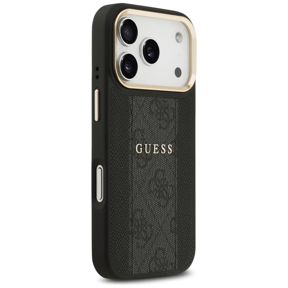 MagSafe-kotelo Apple iPhone 17 Pro Maxille, Guess, 4G Stripe, Musta