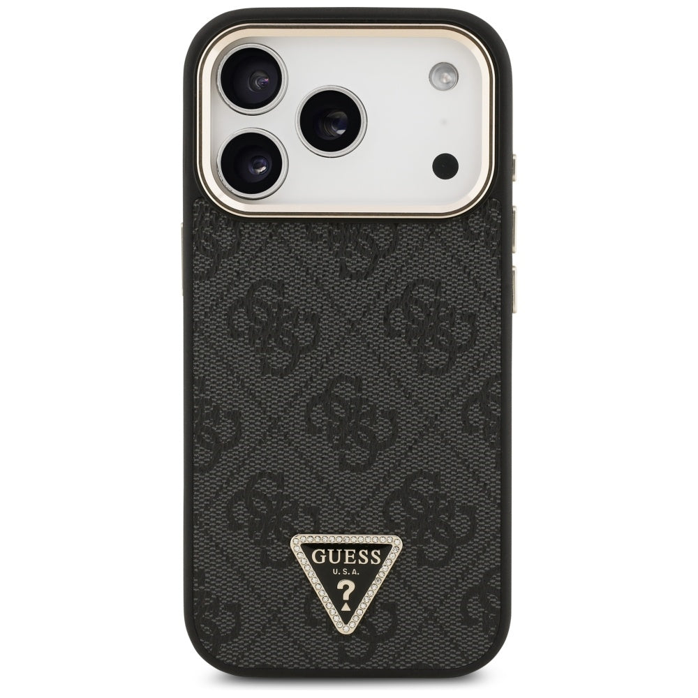 MagSafe-kotelo Apple iPhone 17 Pro Maxille, Guess, 4G Triangle Diamond Logo, Musta
